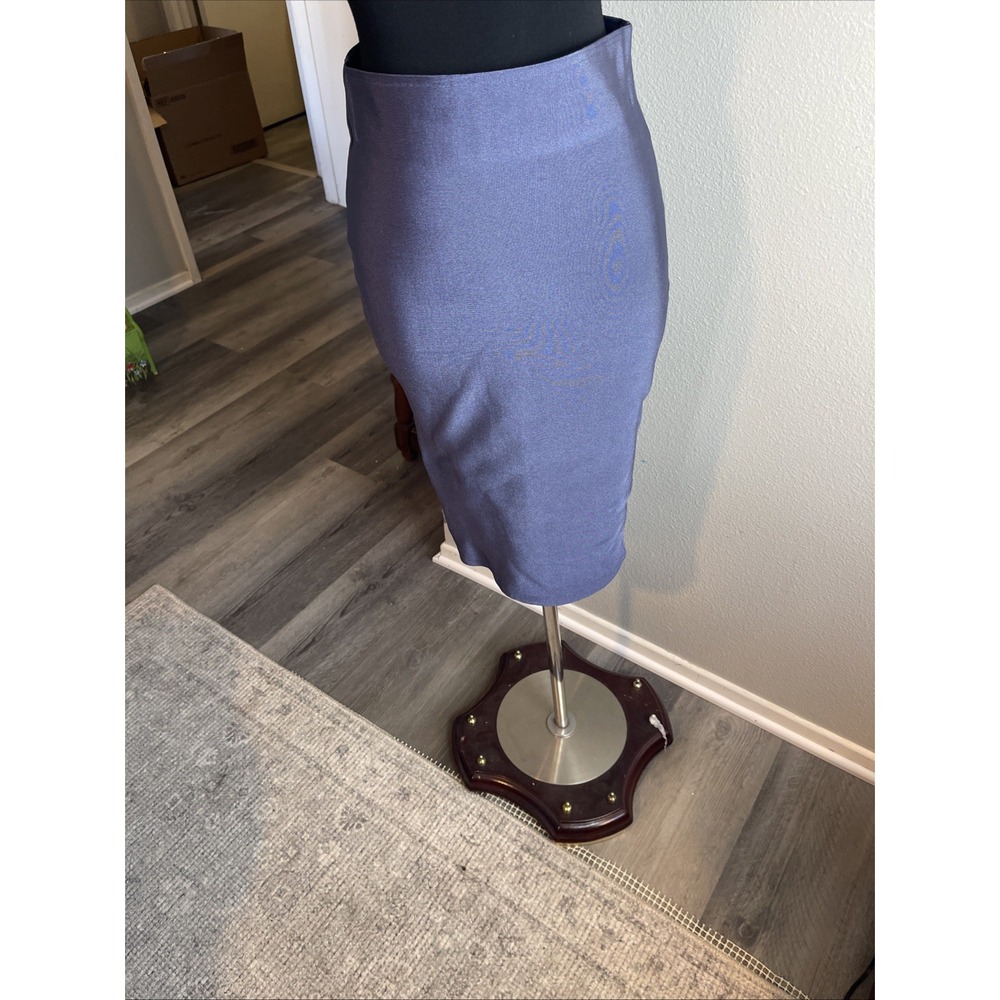 Wow Couture Women Skirt Size L Blue Stretchable